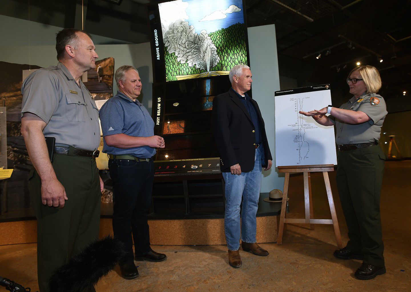 Pence in Yellowstone
